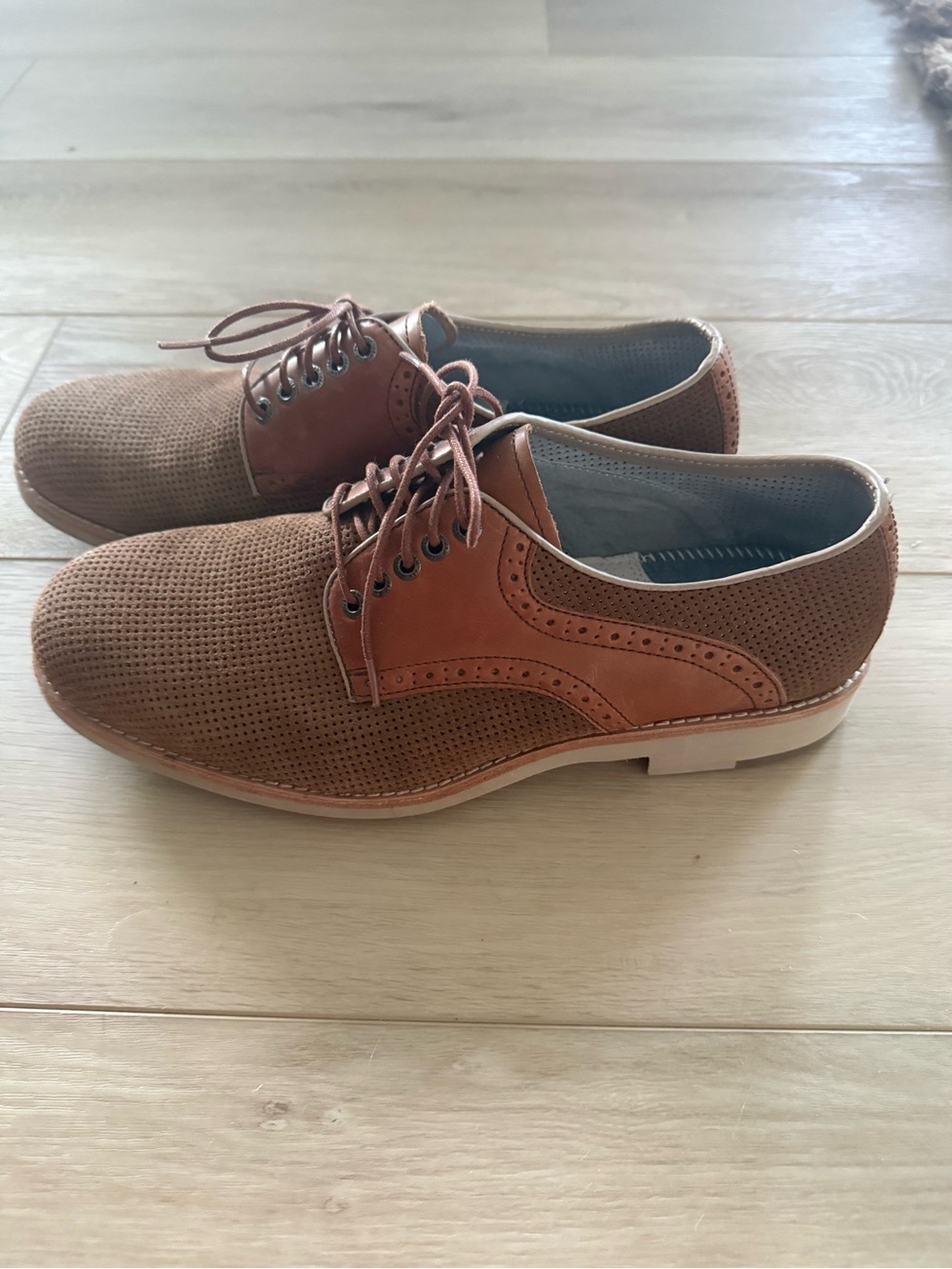 NWOT Men’s Johnston & Murphy Sheepskin Dress Shoes